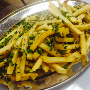 Potato Harra (aka the best French fries you will ever eat) at Hayat's Kitchen