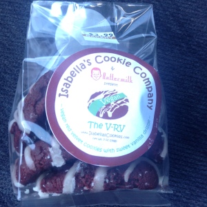 Not sure what V-RV stands for but these vegan red velvet cookies are great!