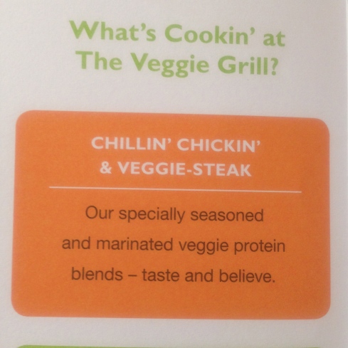 Veggie Grill menu from 2010