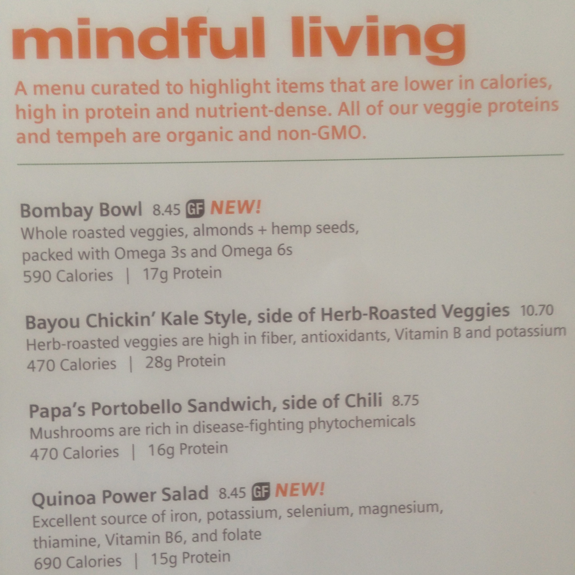 Where can you find out how many calories are in Veggie Grill foods?